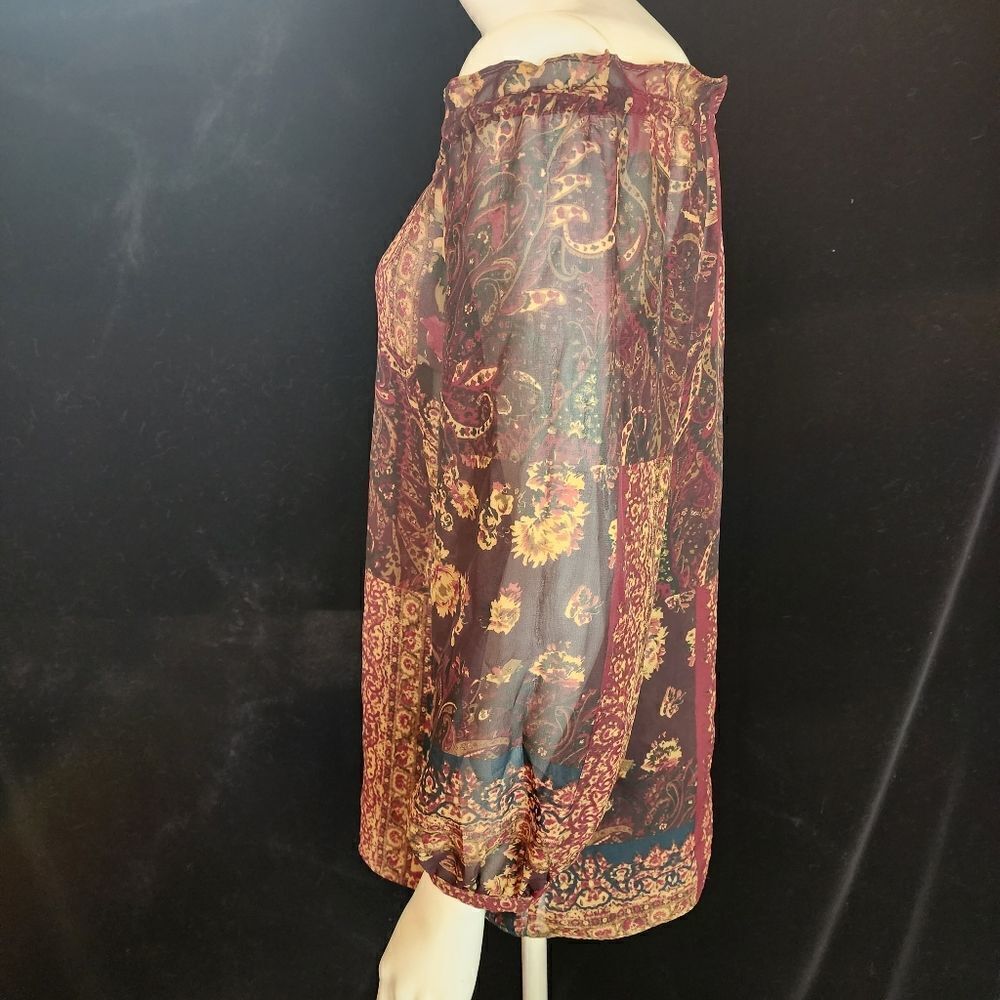 Chaps Sheer Blouse (SP) - Picture 3 of 5